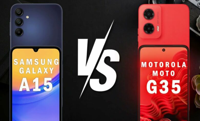 Samsung Galaxy A15 5G vs Motorola Moto G35: A Batalha dos Intermediários 5G!